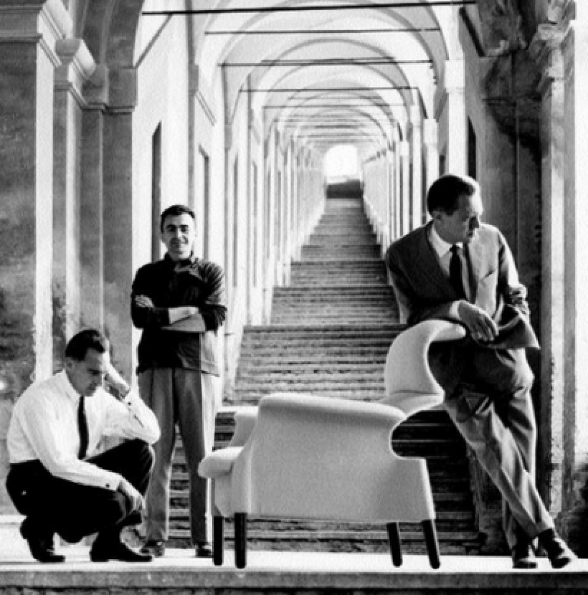 1959's Pair of Sanluca armchairs by Gavina