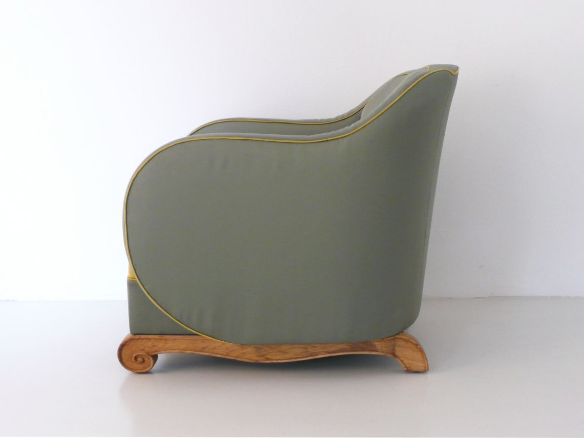 Pair of rare Art Deco Armchairs, France, 1930's.