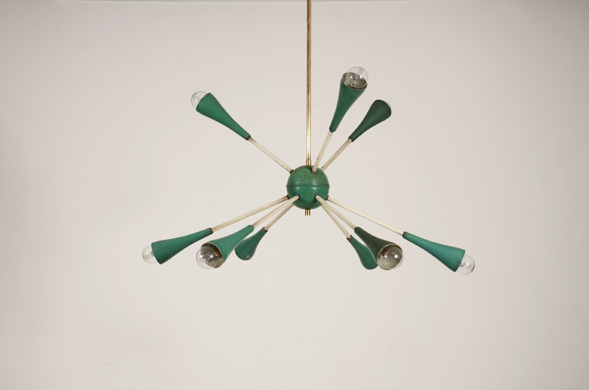 lampadario illuminazione vintage lampada sputnik