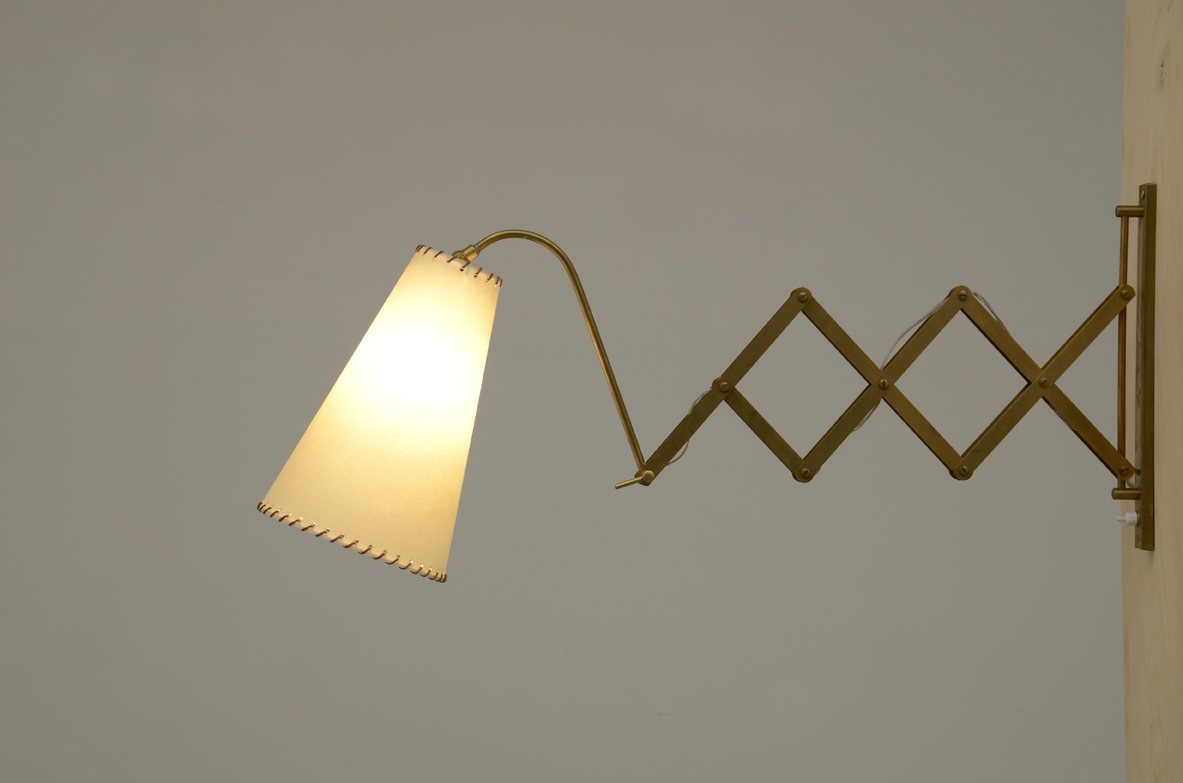 Vintage wall lamp light original design gallery Milan