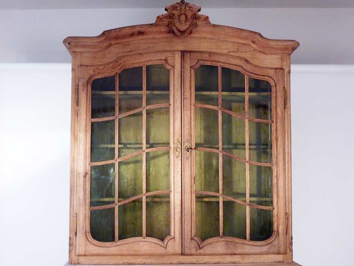 Highboard in light oak wood, France 1920's.