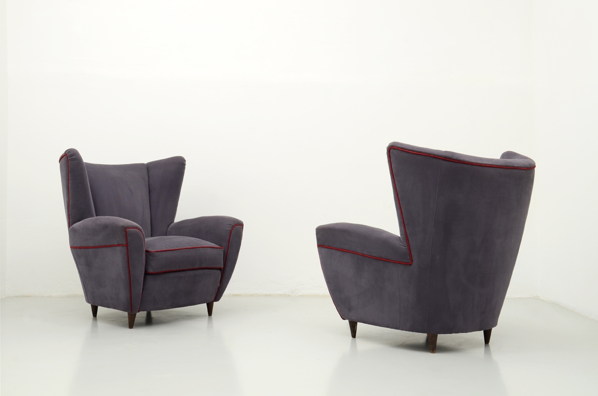 Poltrone originali modernariato interior Milano