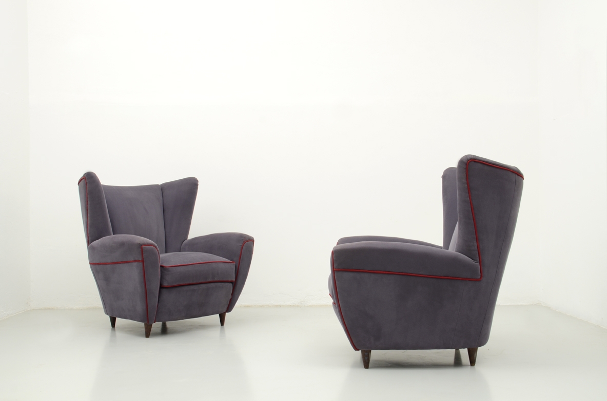 Poltrone originali modernariato interior Milano