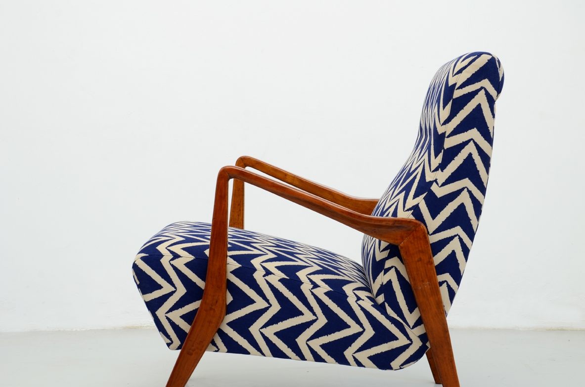 Modernist 1950's Armchairs in the style of Gio Ponti.