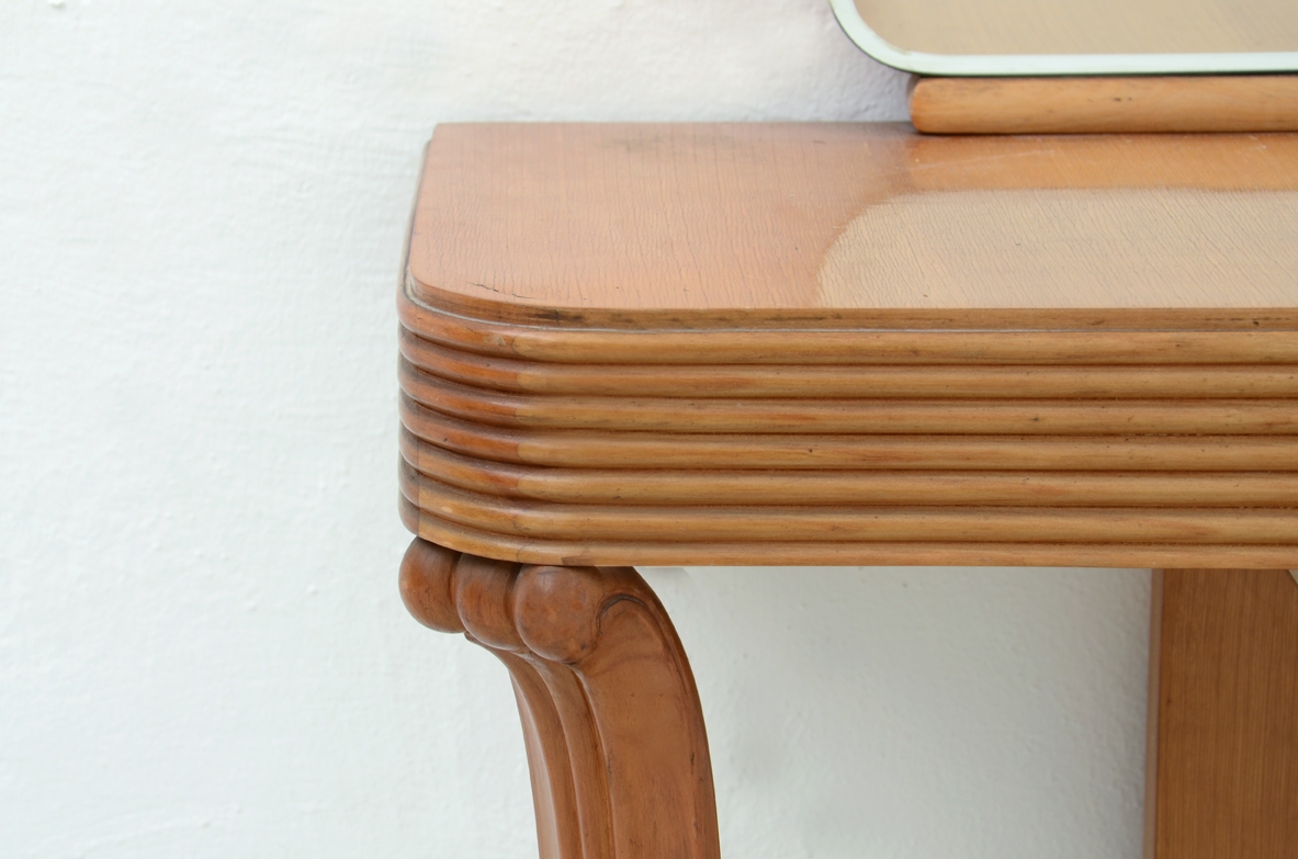 Vintage furniture console mirror table original shop Milan