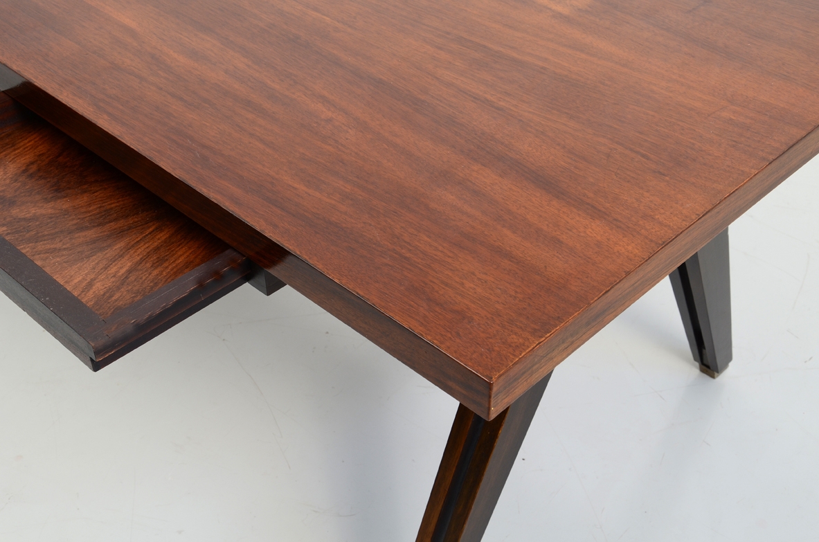 Ico Parisi, 1960's vintage writing table in macassar wood, Milan