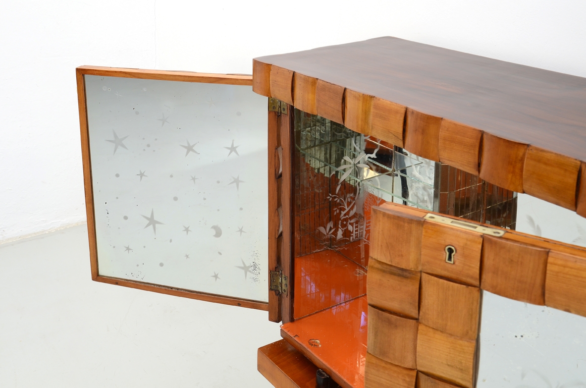 Mid Century original bar storage interior design Milan