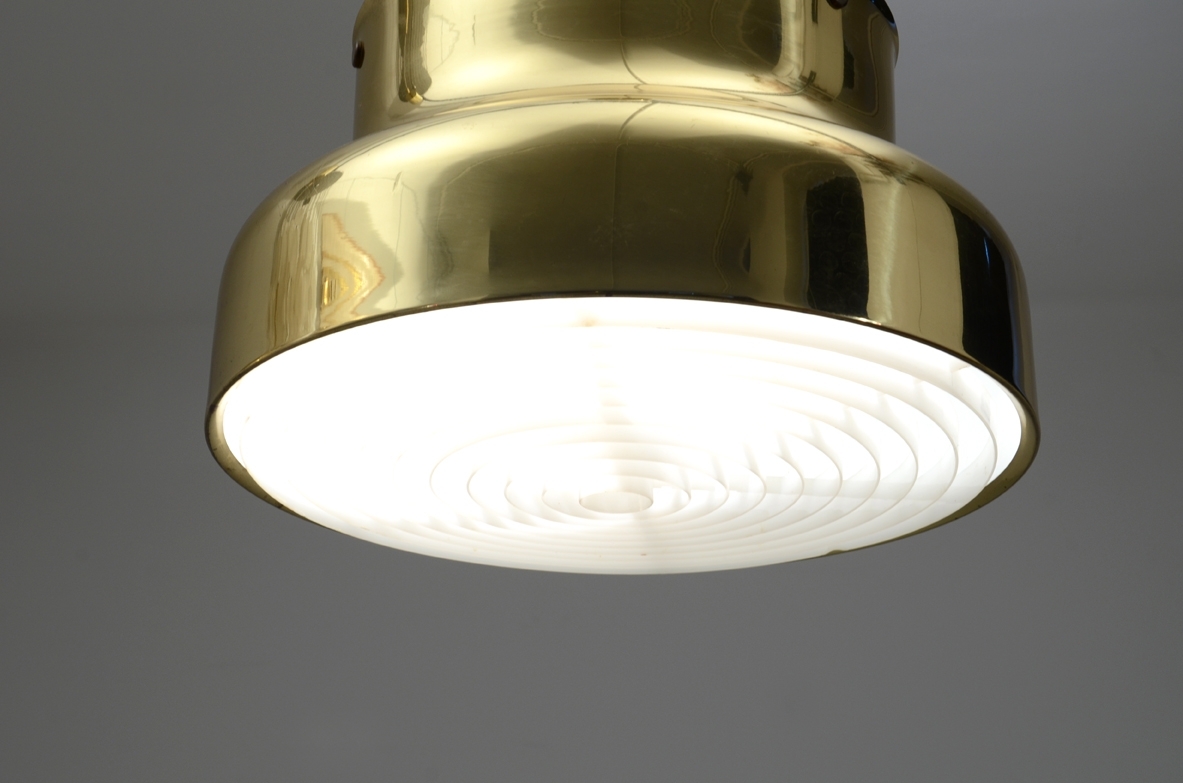 Pair of rare 1970s ceiling lamps by Anders Pehrson for Atelje Lyktan. 1970's