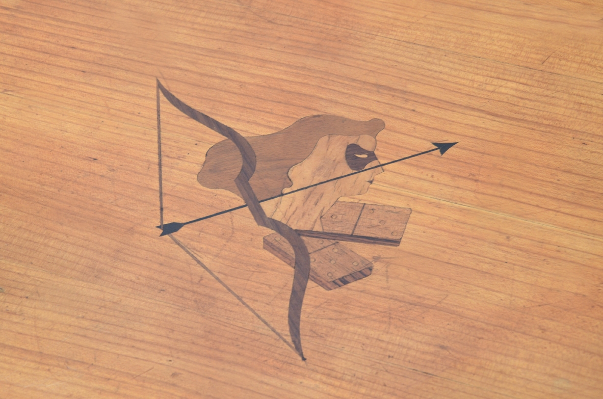 Osvaldo Borsani, rare 1950's game table designed and produced in a very few examples by Arredamenti Borsani. 