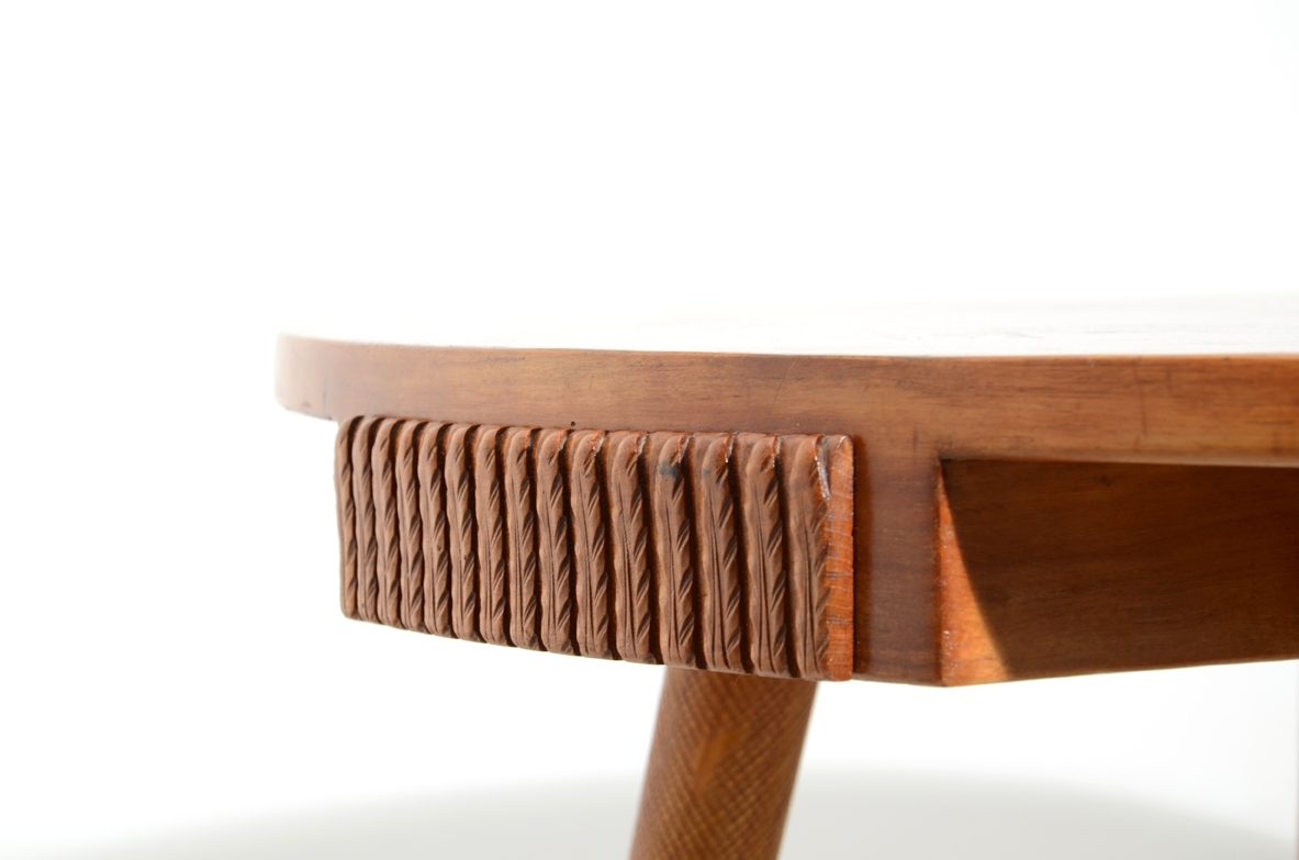 Osvaldo Borsani, rare 1950's game table designed and produced in a very few examples by Arredamenti Borsani. 
