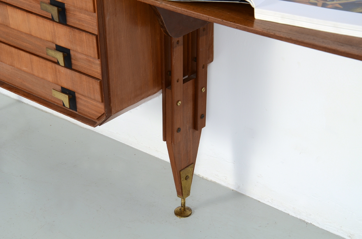 Mobile contenitore vintage libreria scrittoio galleria Milano