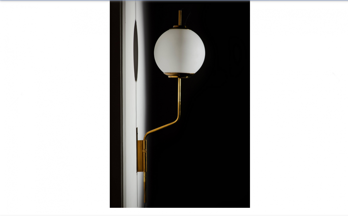Luigi Caccia Dominioni, pair of LP11 wall lights