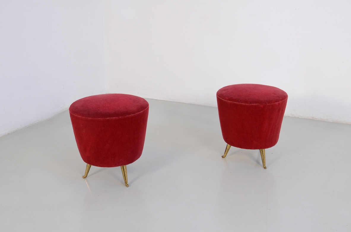 Italian 1950's seats with nice bronze feet.