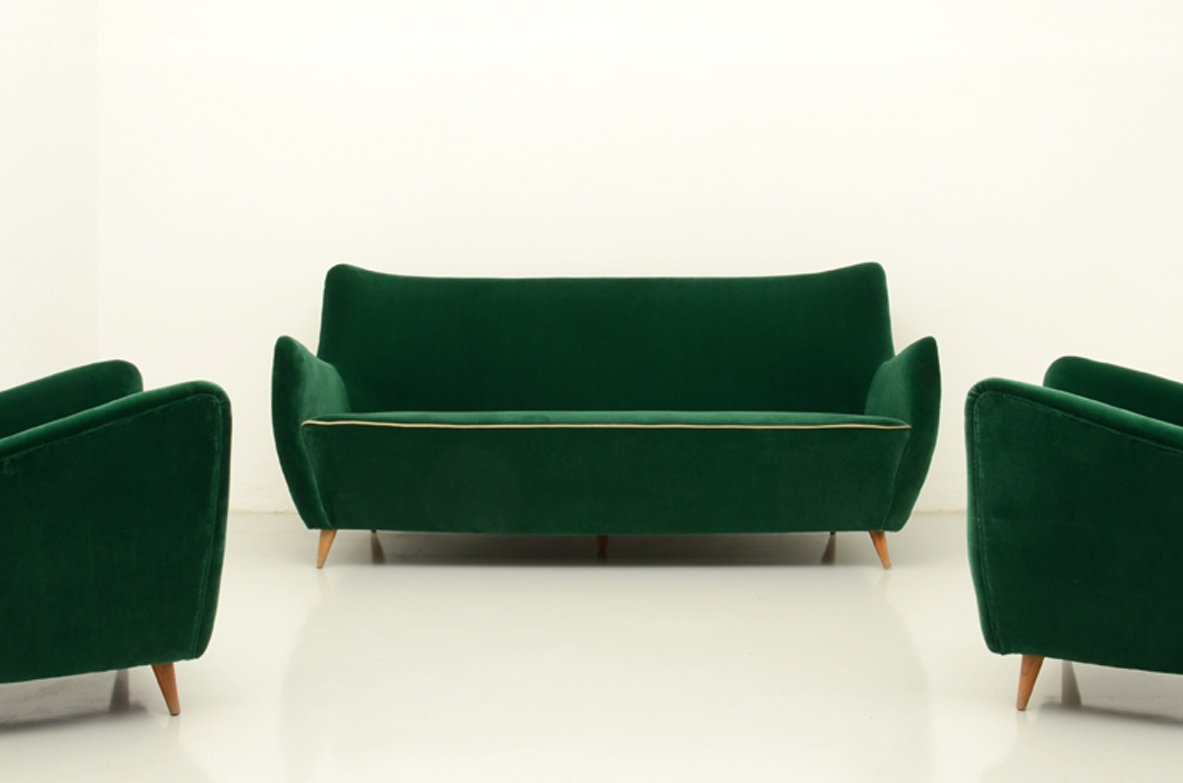 salotto vintage anni 50, arredamento modernariato milano, mobili vintage