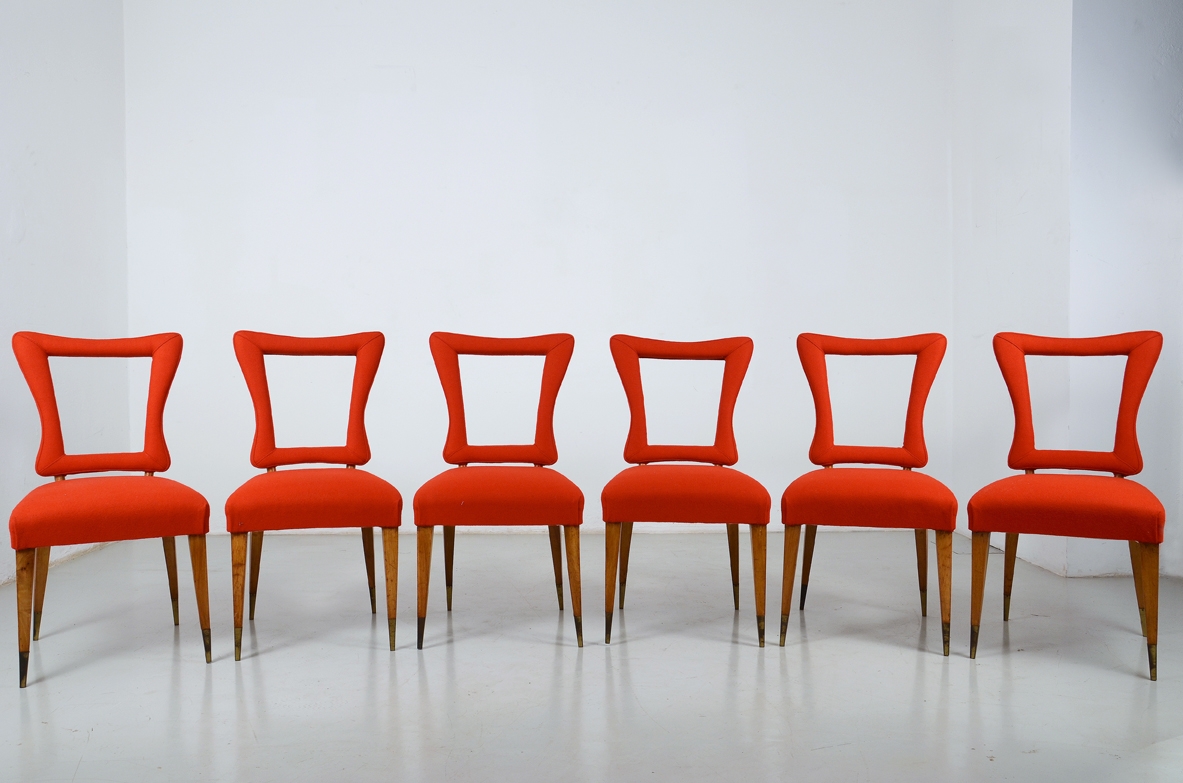 vintage chairs,vintage gallery milan, walnut vintage chairs