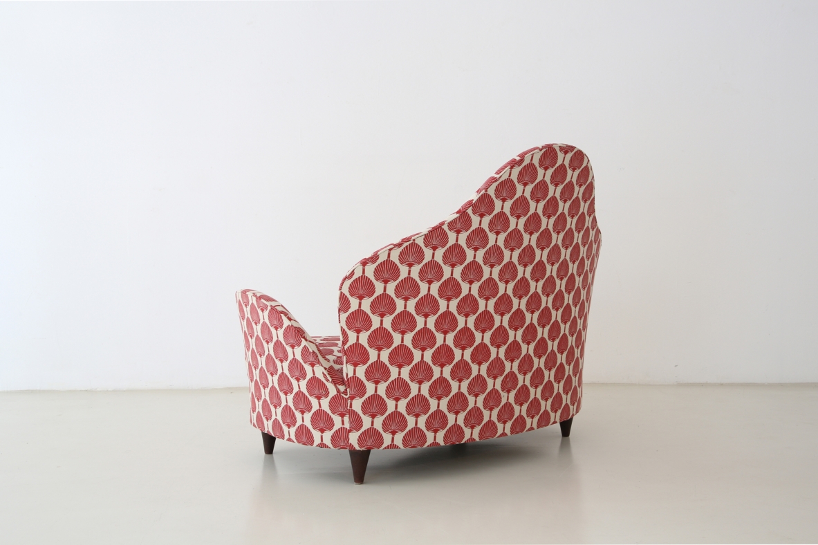 Cesare Lacca, unique 1950's sofa/armchair produced by ISA. 
