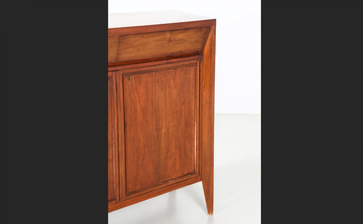 Maurizio Tempestini, large sideboard in blond walnut
