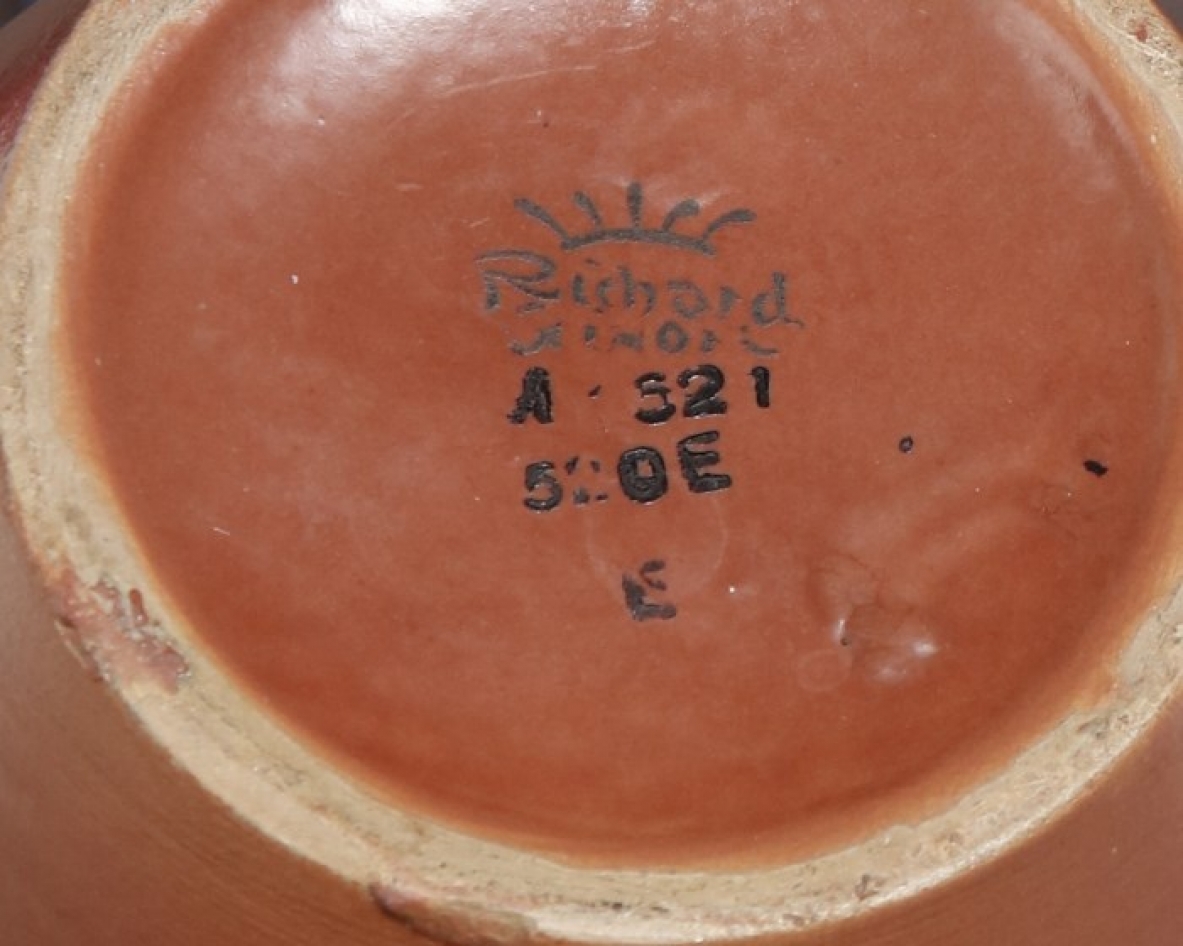 Giovanni Gariboldi, vaso in ceramica smaltata. Prod. Doccia, firmato e numerato, 1930ca.