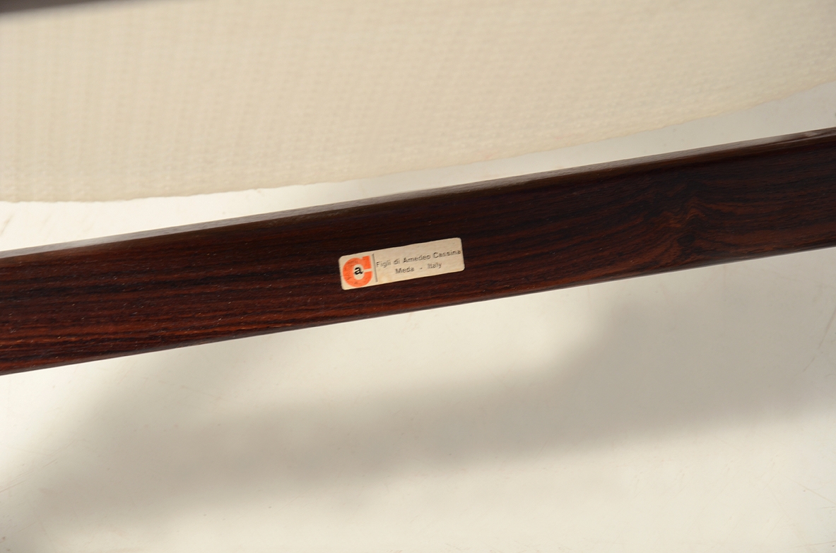 Gianfranco Frattini, coppia di poltrone mod. 849. Produzione Cassina, 1960ca.