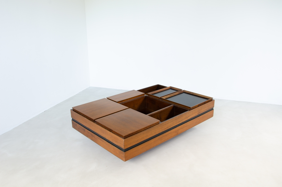 Carlo Hauner, rare low table with central support base 1960's