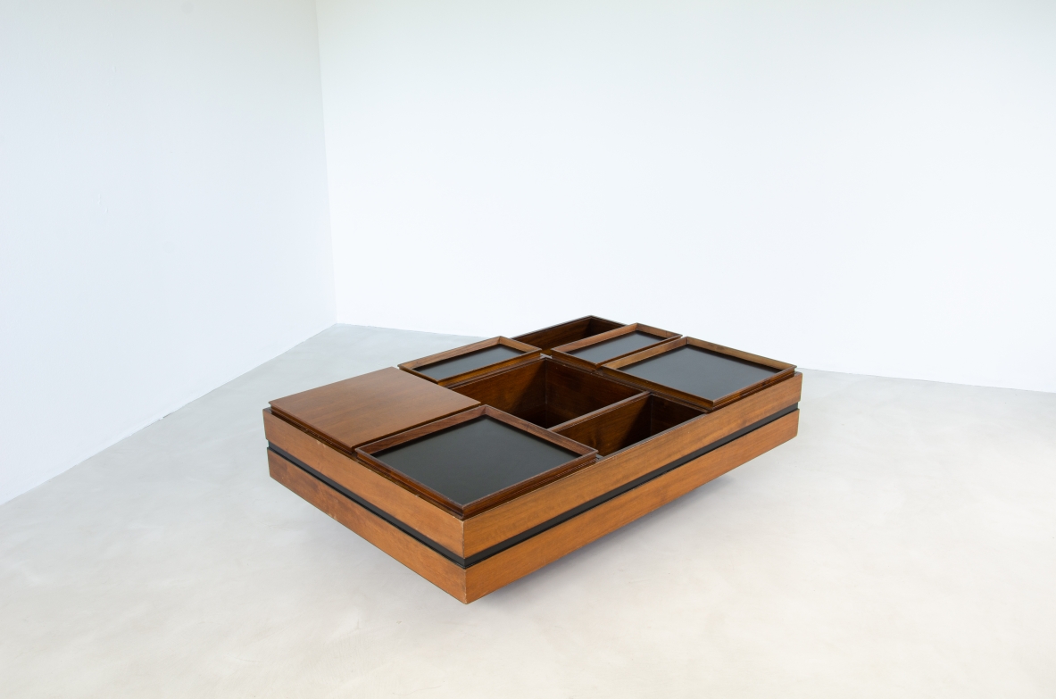 Carlo Hauner, rare low table with central support base 1960's