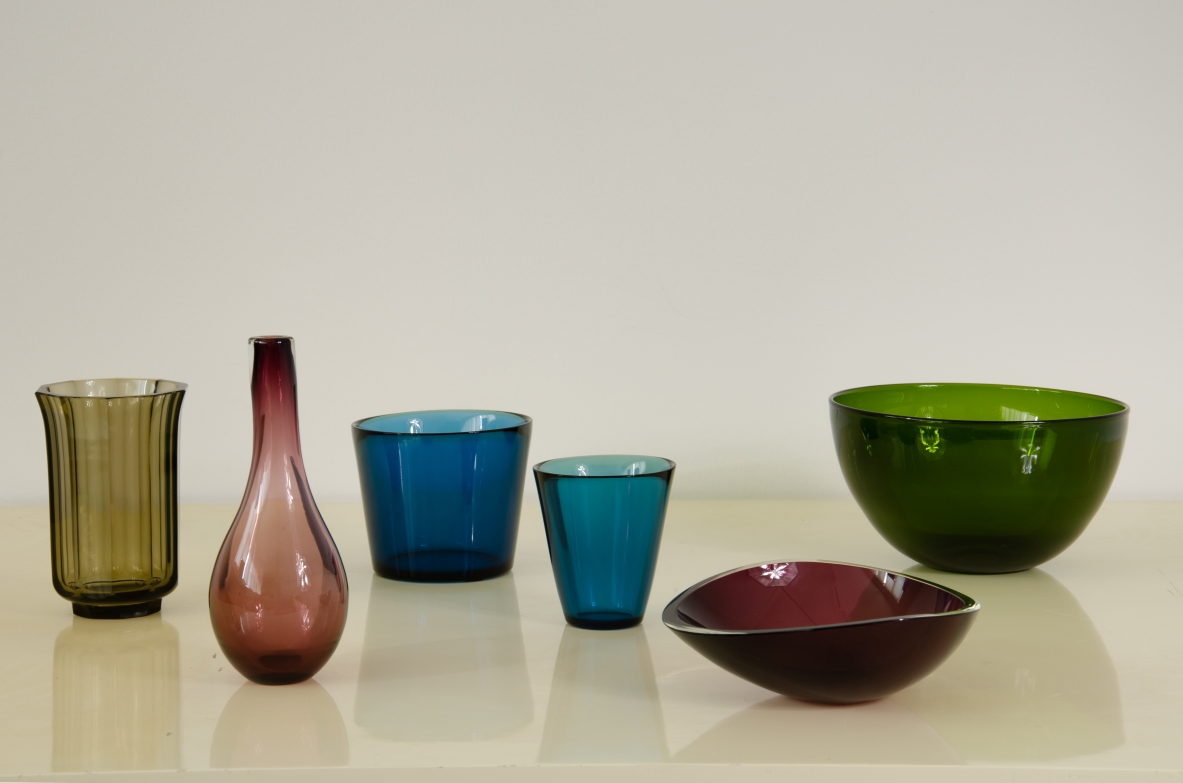 John K.Hayle, set di vetri colorati, 1960ca.