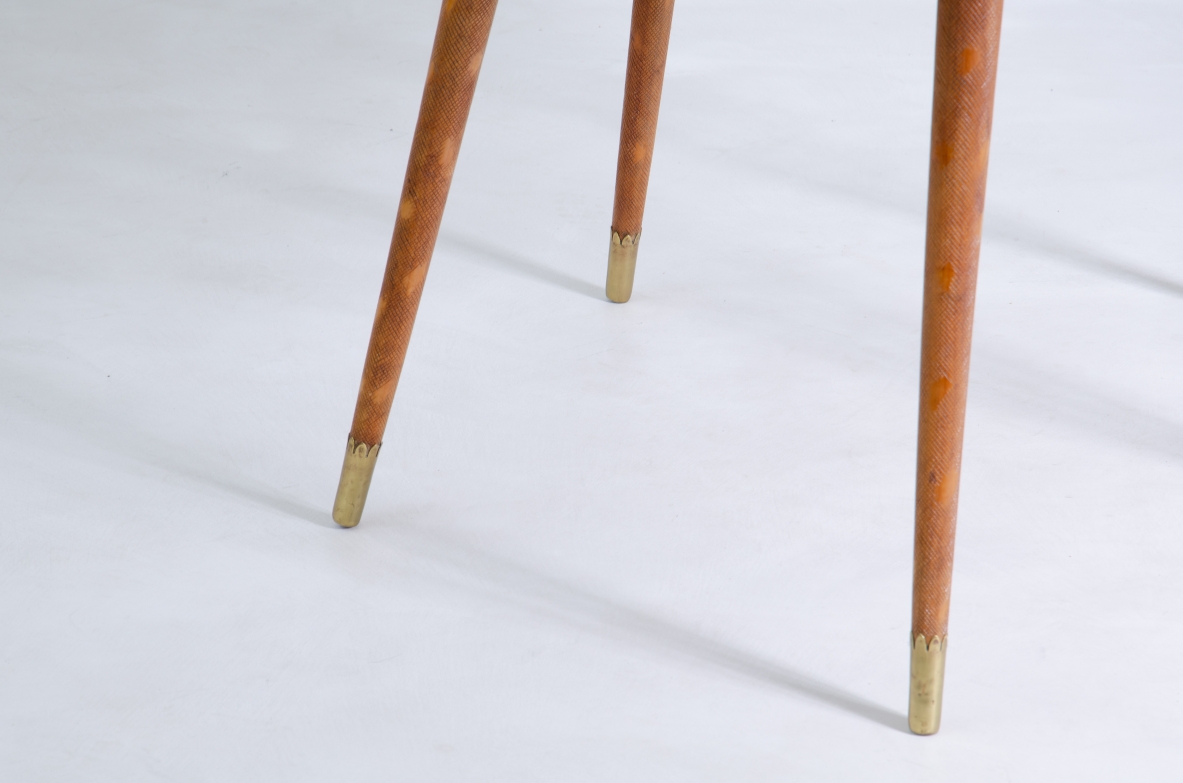 Osvaldo Borsani, rare 1950's game table designed and produced in a very few examples by Arredamenti Borsani. 