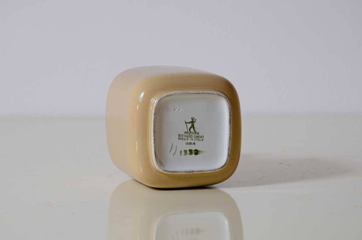 Gio Ponti, small ceramic vase.  Prod. Richard Ginori, 1930s