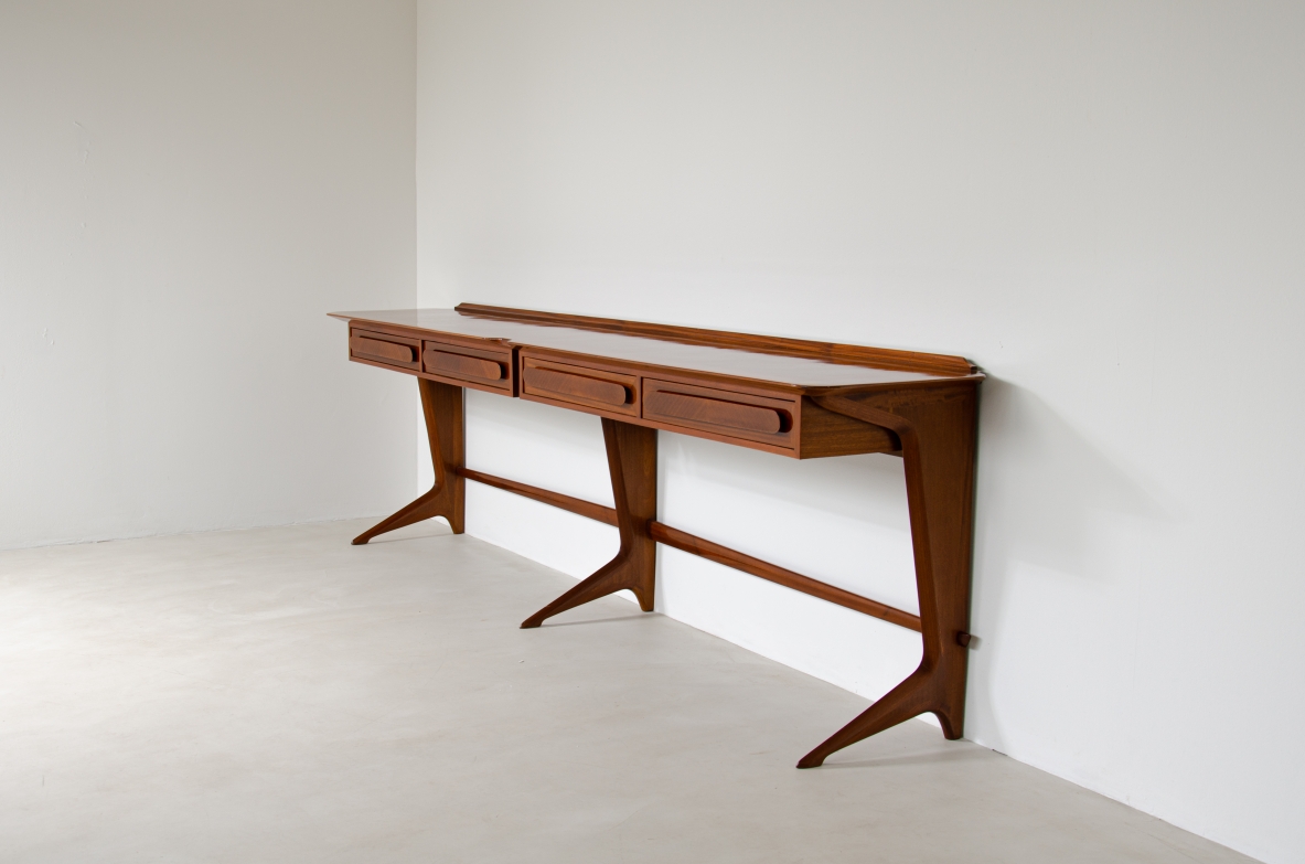 Ico Parisi (1916-1996)  Rara console di grandi dimensioni Manifattura italiana, 1950.