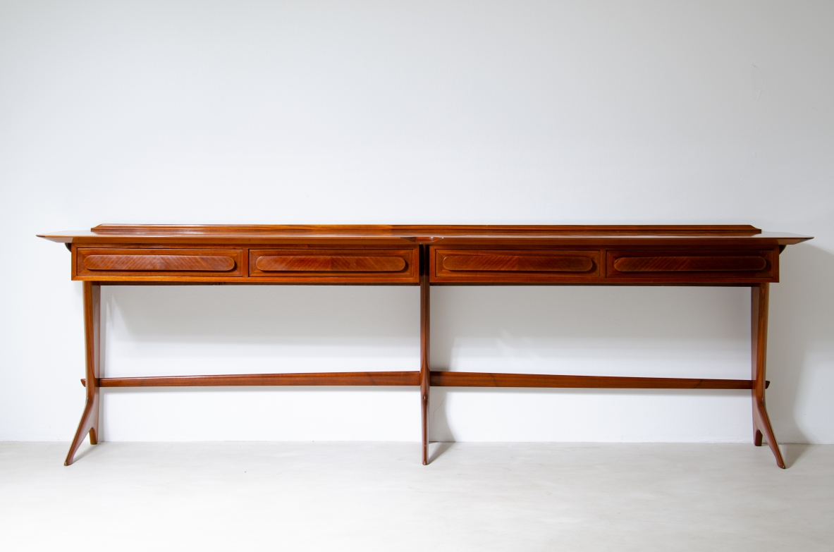 Ico Parisi (1916-1996)  Rara console di grandi dimensioni Manifattura italiana, 1950.