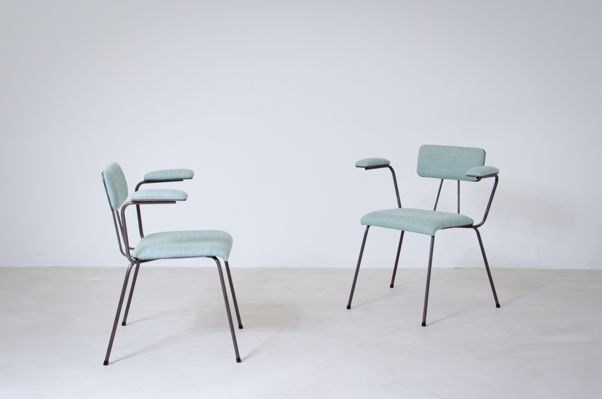 Studio BBPR, Banfi, Belgioioso, Peressutti, Rogers   Pair of chairs with armrests