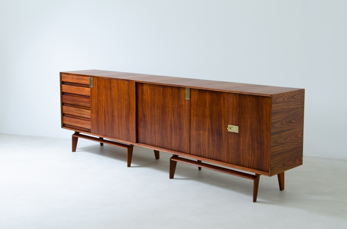 Vittorio Dassi. Large rosewood cabinet. Italy, Turin, 1960's