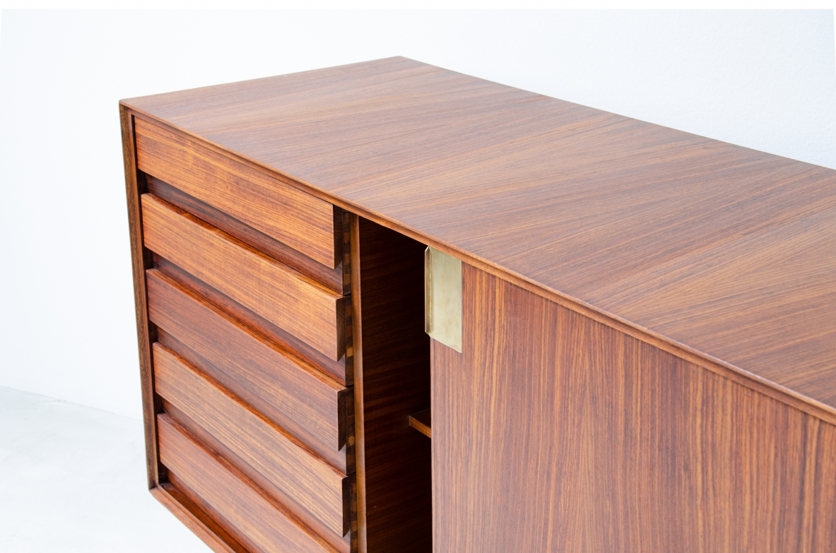 Vittorio Dassi. Large rosewood cabinet. Italy, Turin, 1960's