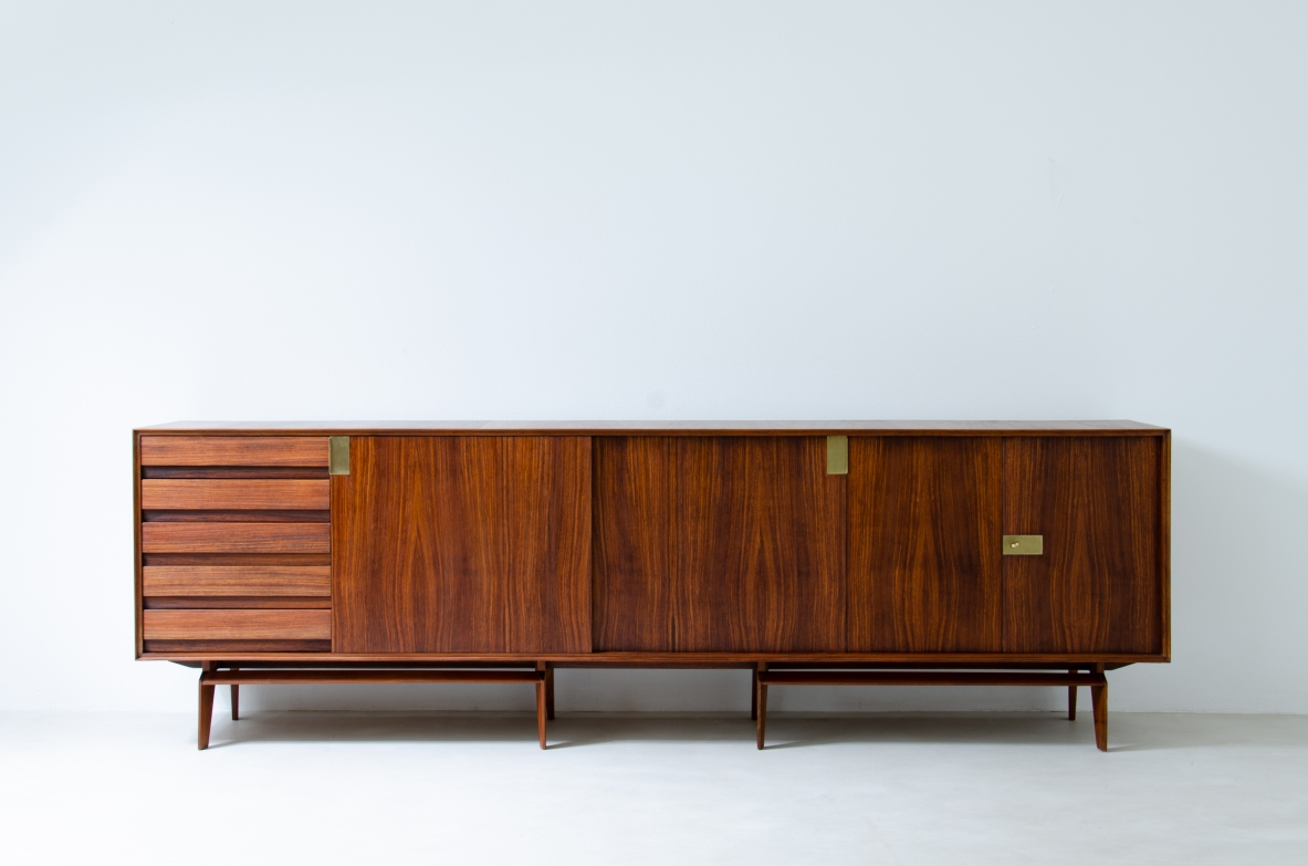 Vittorio Dassi. Large rosewood cabinet. Italy, Turin, 1960's