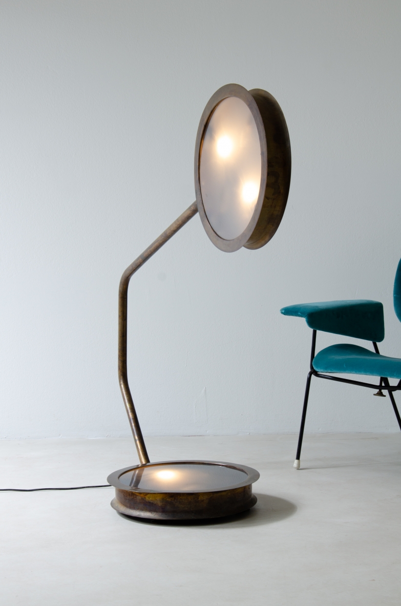 Vincenzo De Cotiis. Floor lamp mod. After Glow T. Prototype, Italy, 1998