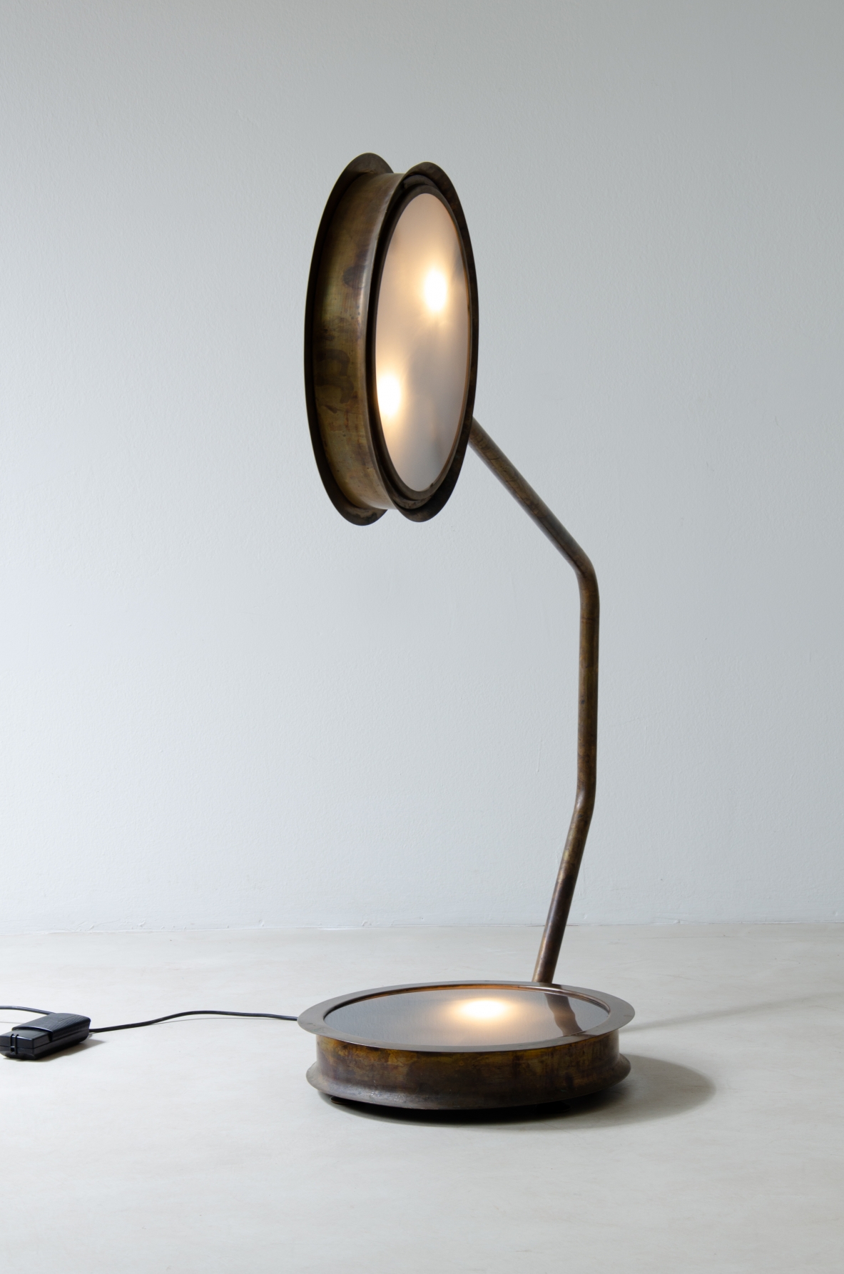 Vincenzo De Cotiis. Floor lamp mod. After Glow T. Prototype, Italy, 1998