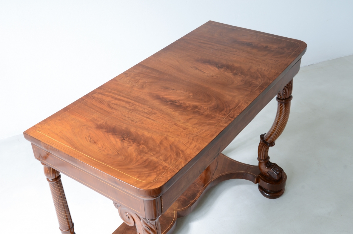 Rare pair of Charles X console tables 1830