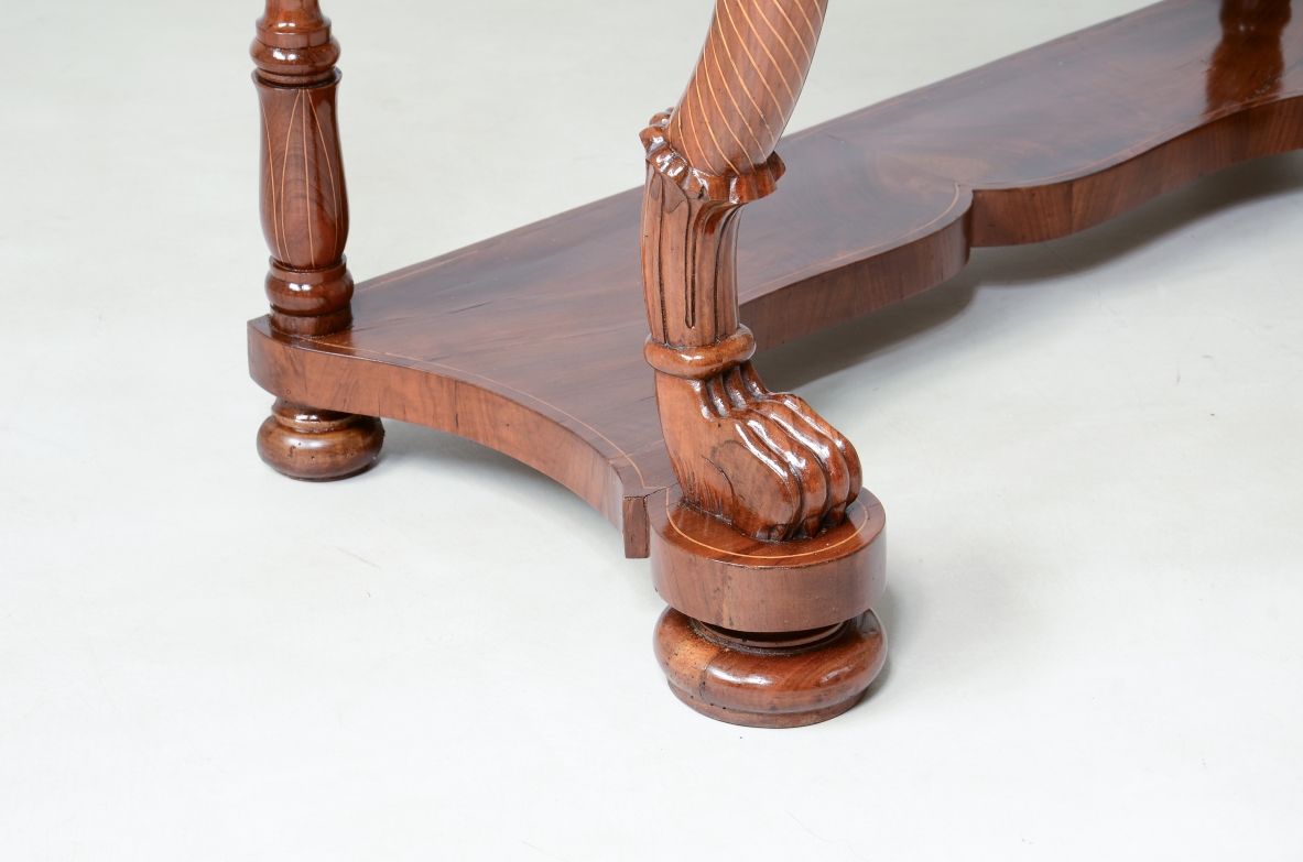 Rare pair of Charles X console tables 1830