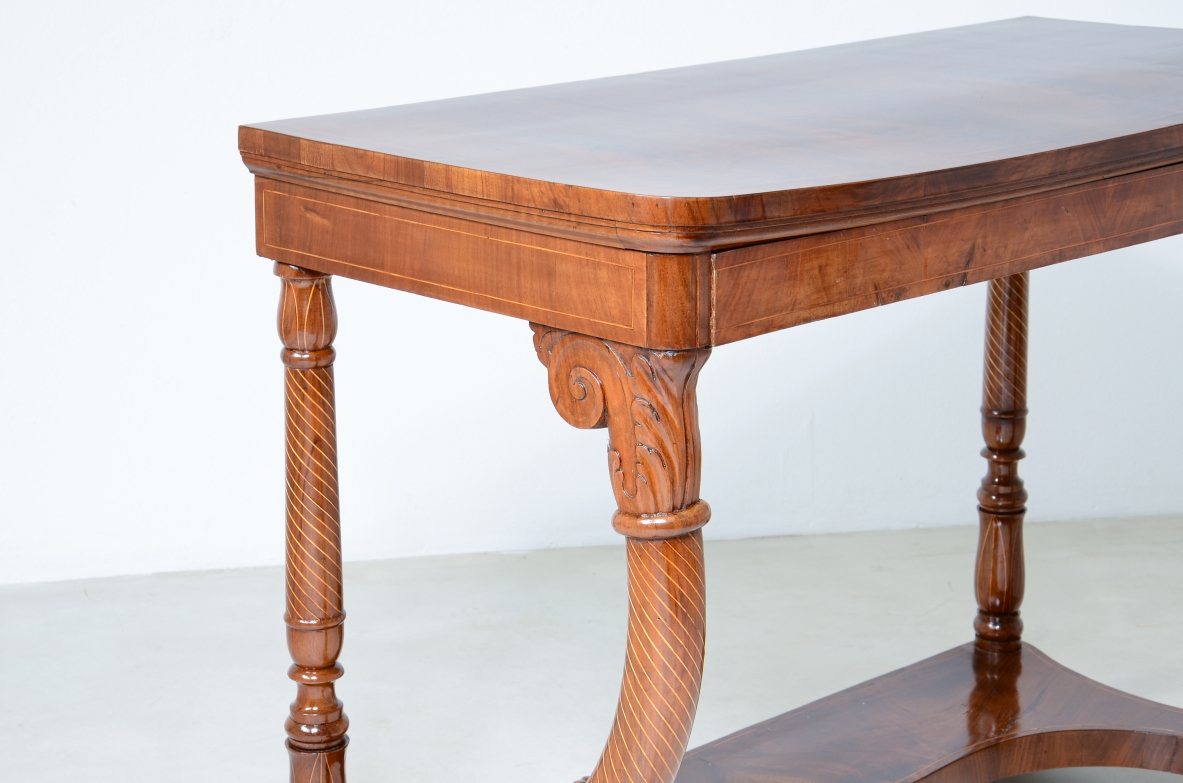 Rare pair of Charles X console tables 1830