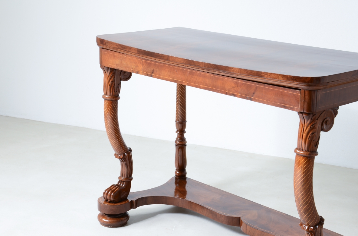 Rare pair of Charles X console tables 1830