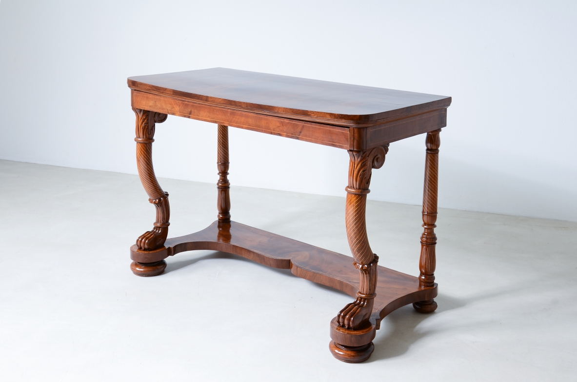 Rare pair of Charles X console tables 1830