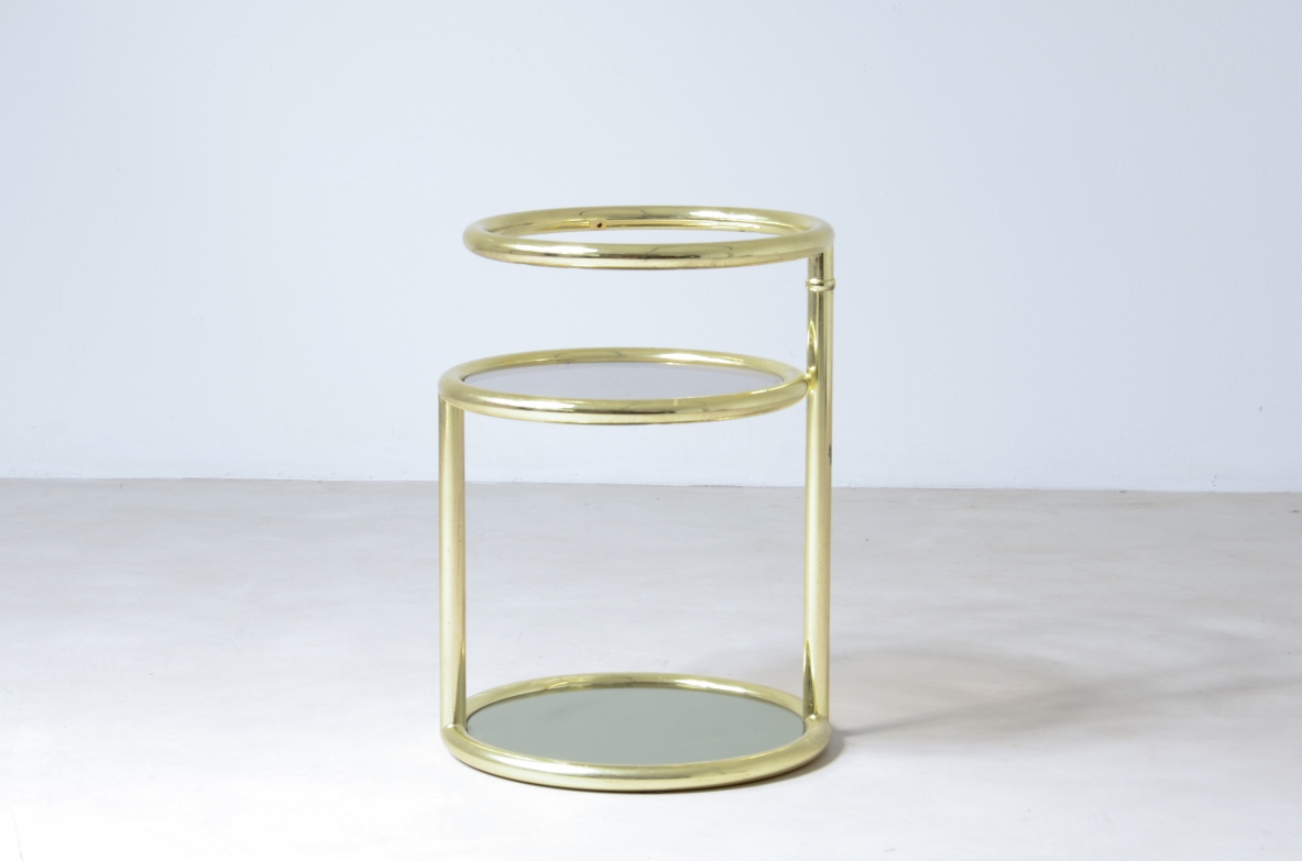 Brass coffee table Italian 1960-70s manufacturing.