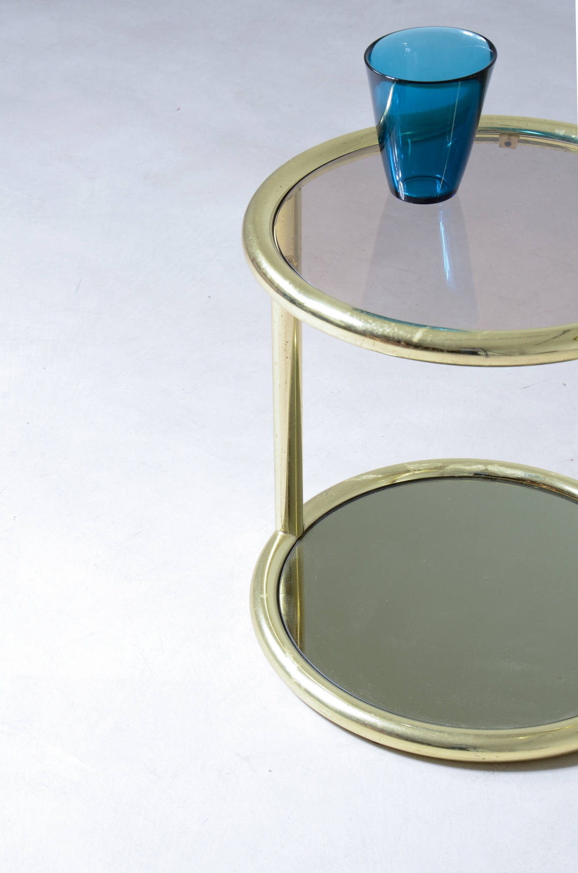Brass coffee table Italian 1960-70s manufacturing.