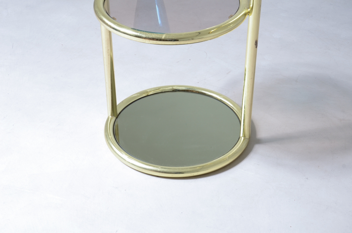 Brass coffee table Italian 1960-70s manufacturing.