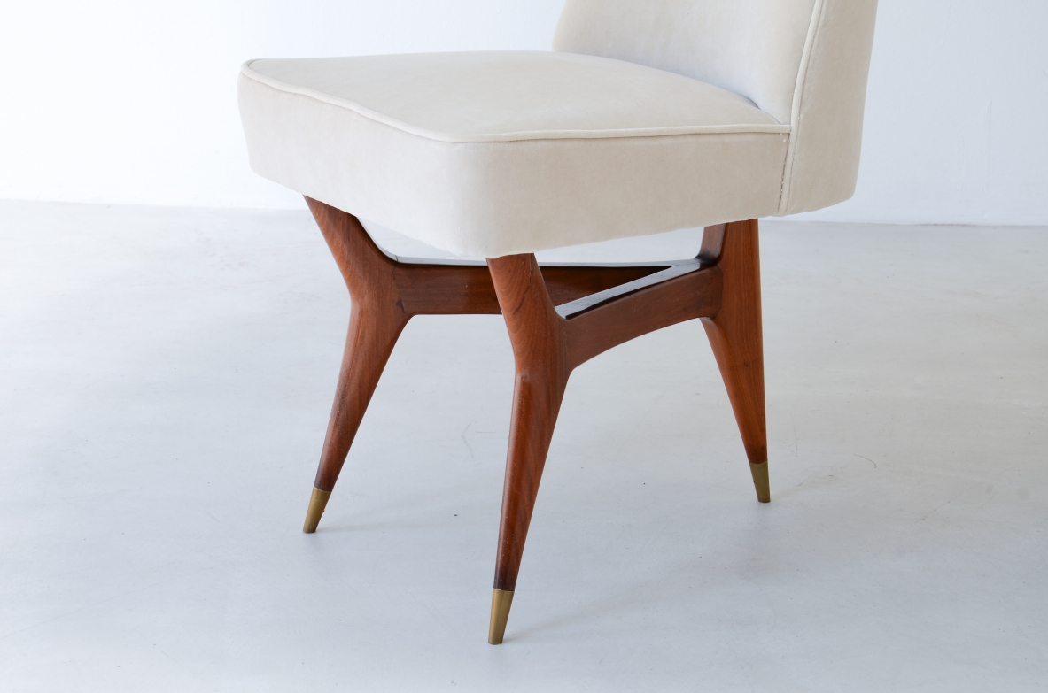 Melchiorre Bega (1898-1976)  Rare set of 6 wooden chairs 1956.