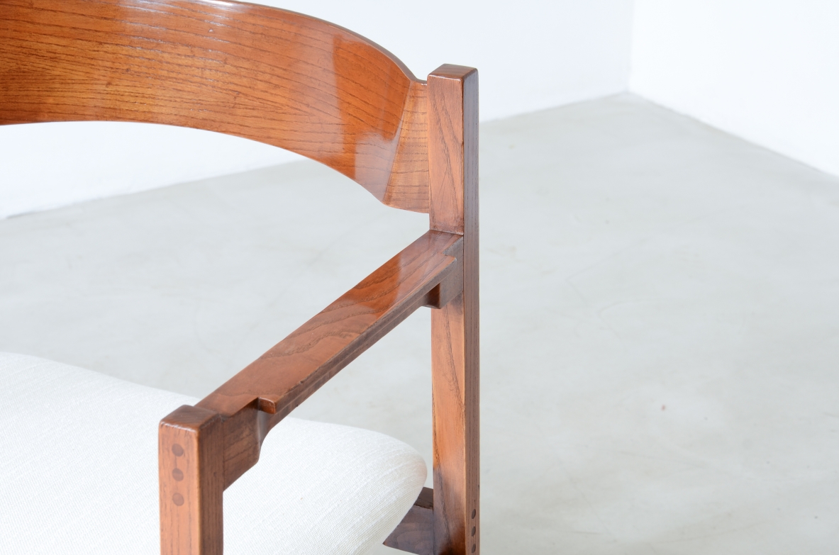 Gianfranco Frattini (1926-2004)  Rare set of 12 armchairs, 1960.