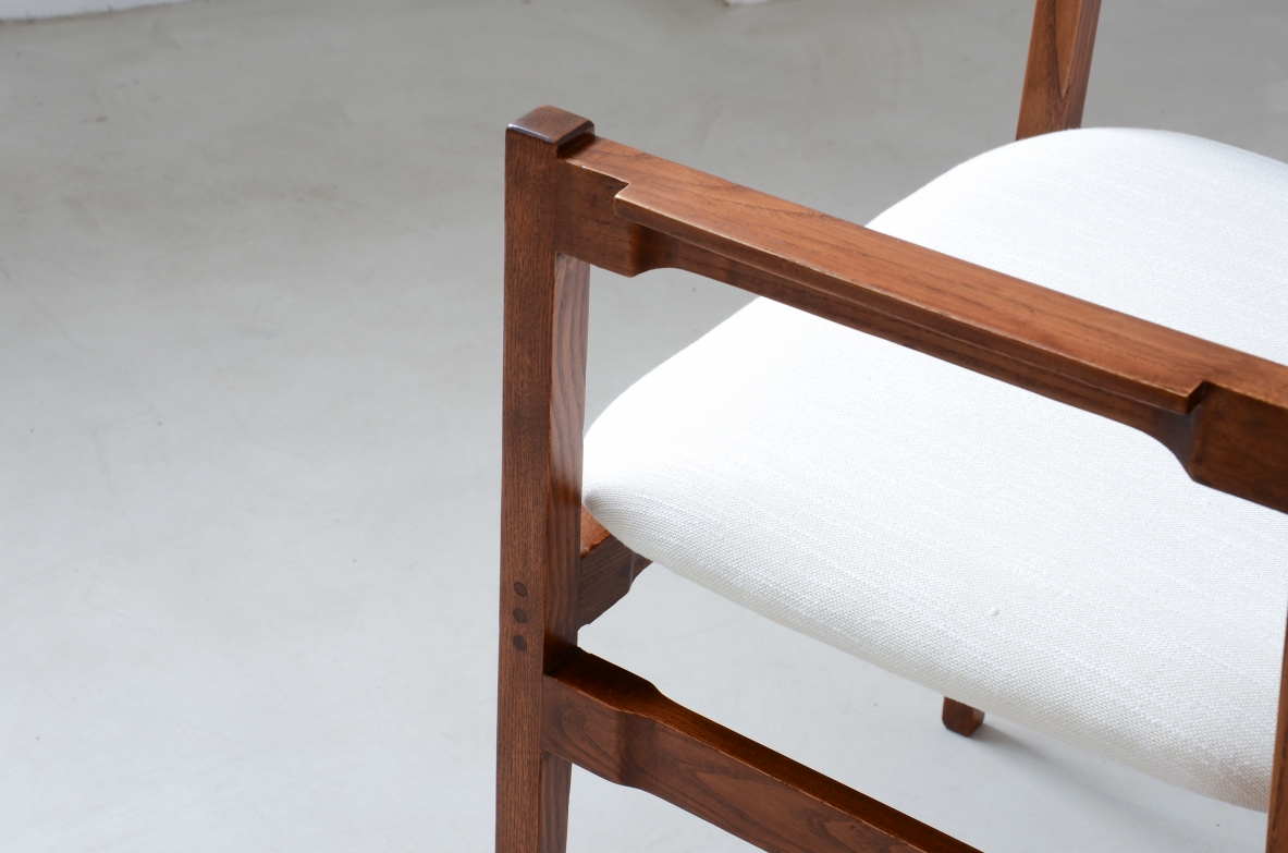 Gianfranco Frattini (1926-2004)  Rare set of 12 armchairs, 1960.