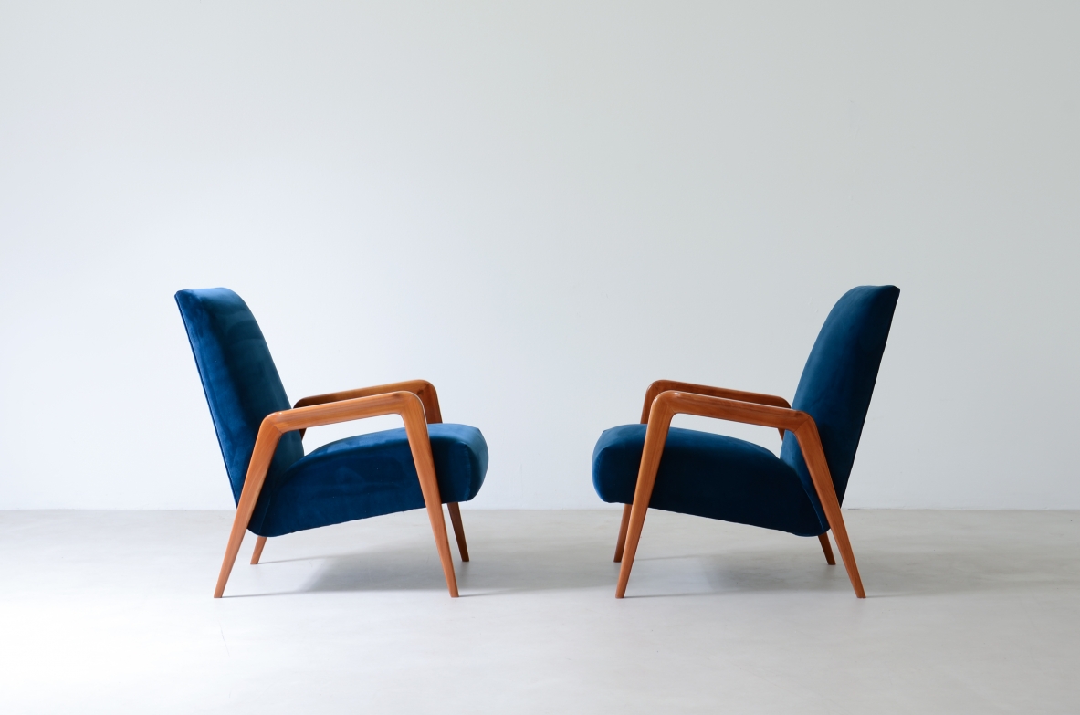 Coppia di poltrone moderniste 1950 ca.