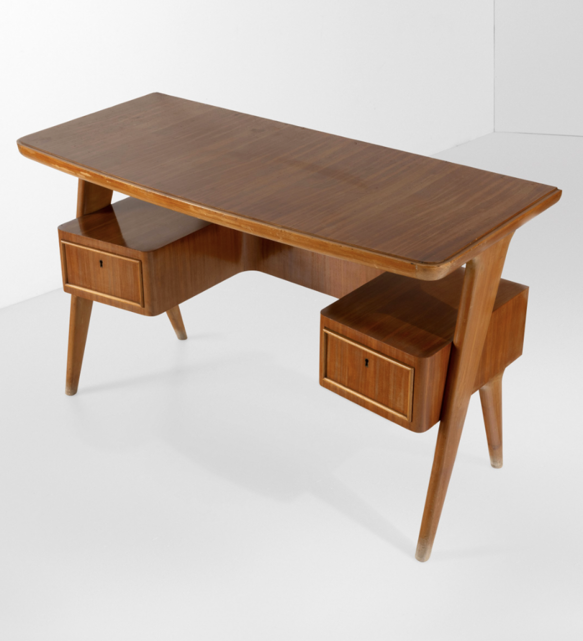 Small walnut desk vintage
