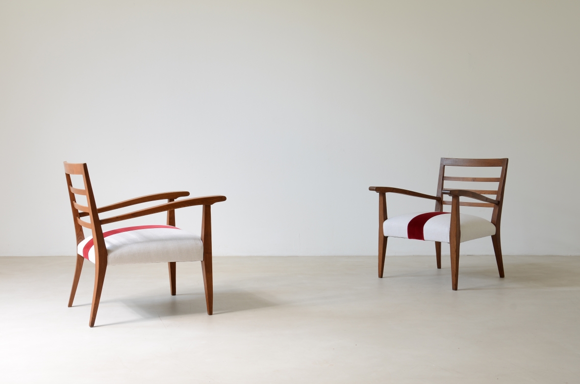Pair of elegant armchairs 1940's